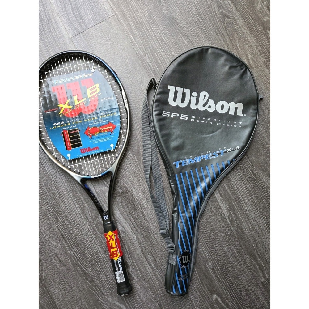 (New) Wilson Tennis Racket Graphite TEMPEST XLB & Cover Bag New with Tags